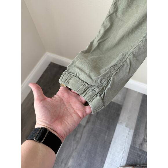 Frank & Eileen Jameson Sage Cotton Flax Blend Joggers Pants Size 2 - Picture 7 of 7
